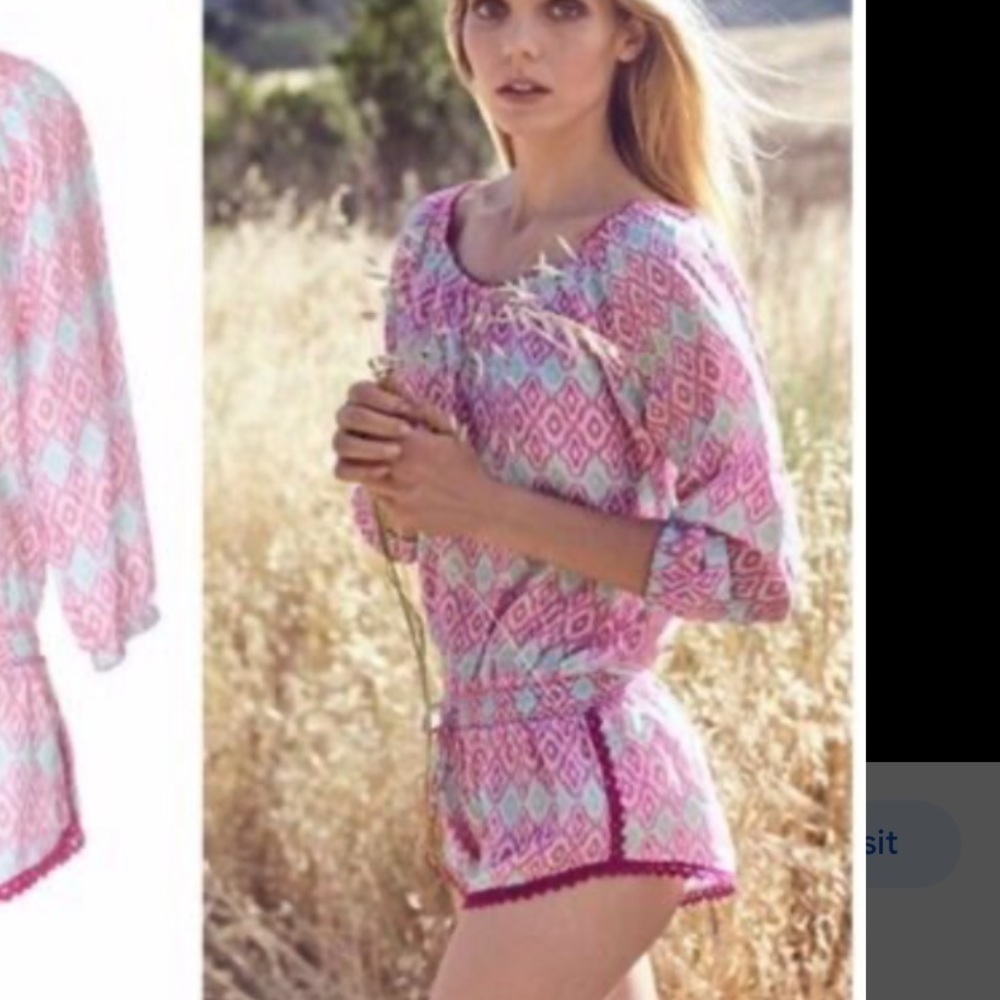 “PALOMA BLUE” Zig Zag Striped Playsuit Romper